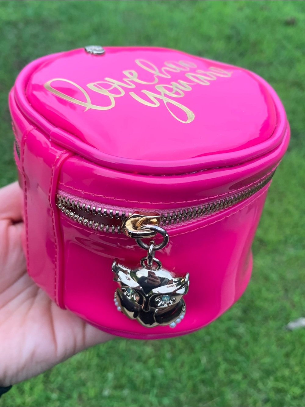 Spartina 449 Round Jewelry Travel Case Owls